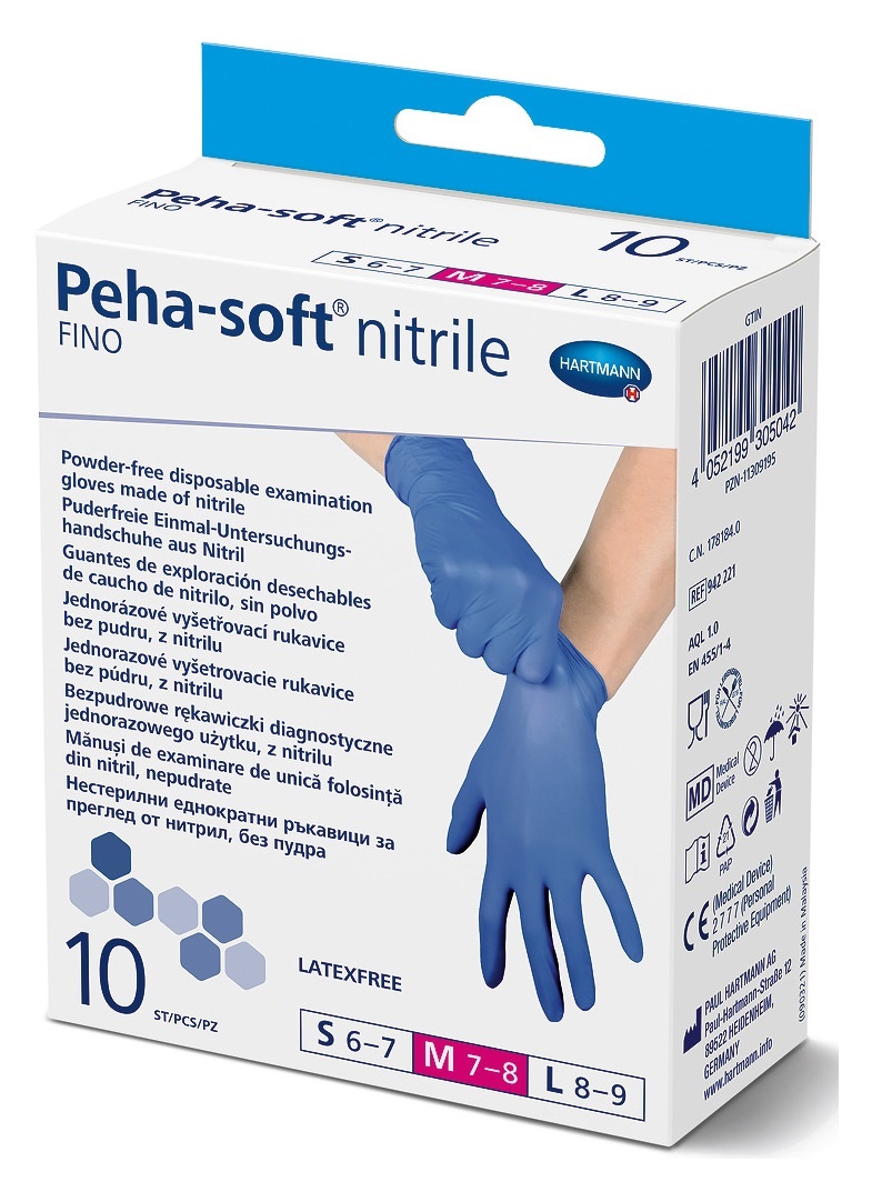 Rękawice diagnostyczne - Peha-soft nitrile fino