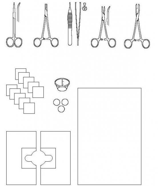 Pakiety i zestawy jedorazowego użytku Foliodrape CPT Standard - Pakiet chirurgiczny 1