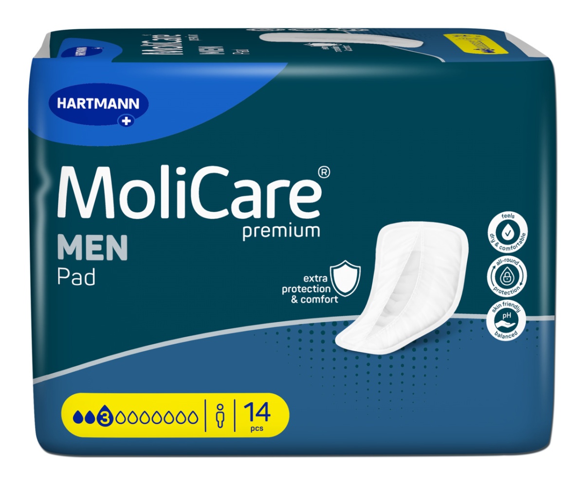 Higiena osób z problemem nietrzymania moczu - MoliCare Premium MEN PAD