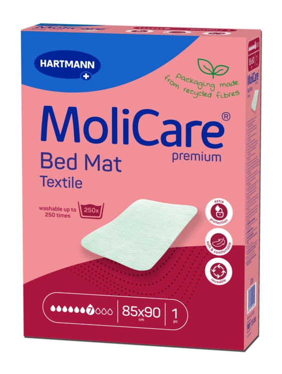 Higiena osób z problemem nietrzymania moczu - MoliCare Premium Bed Mat Textile