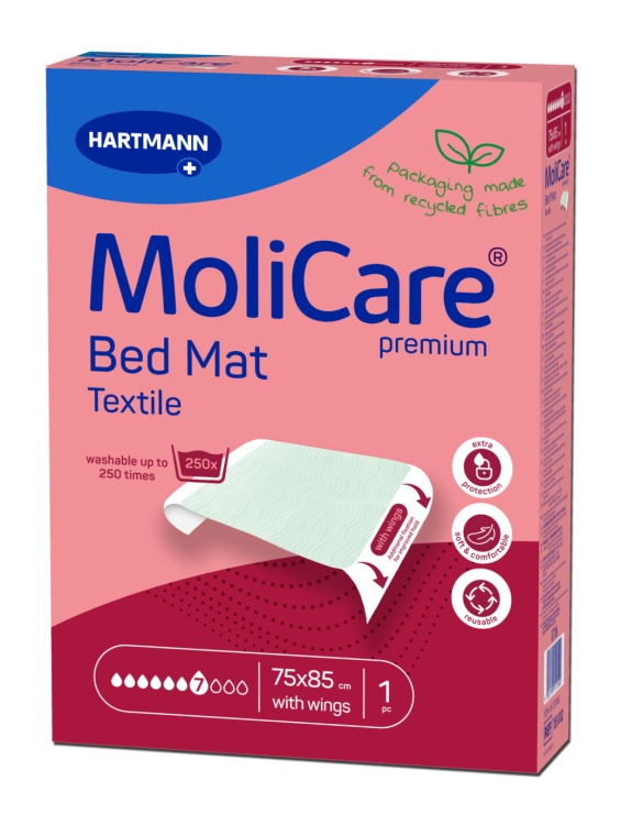 Higiena osób z problemem nietrzymania moczu - MoliCare Premium Bed Mat Textile