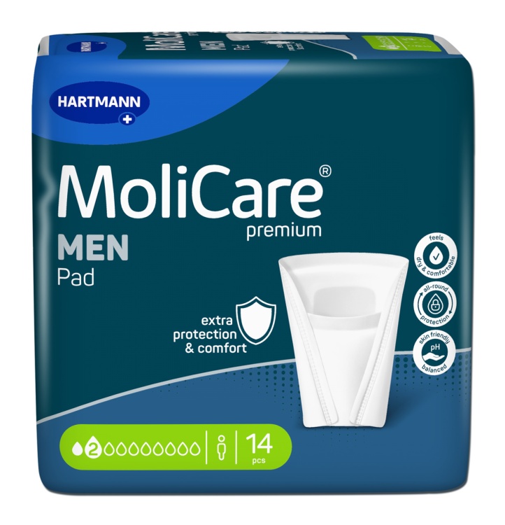 Higiena osób z problemem nietrzymania moczu - MoliCare Premium MEN PAD