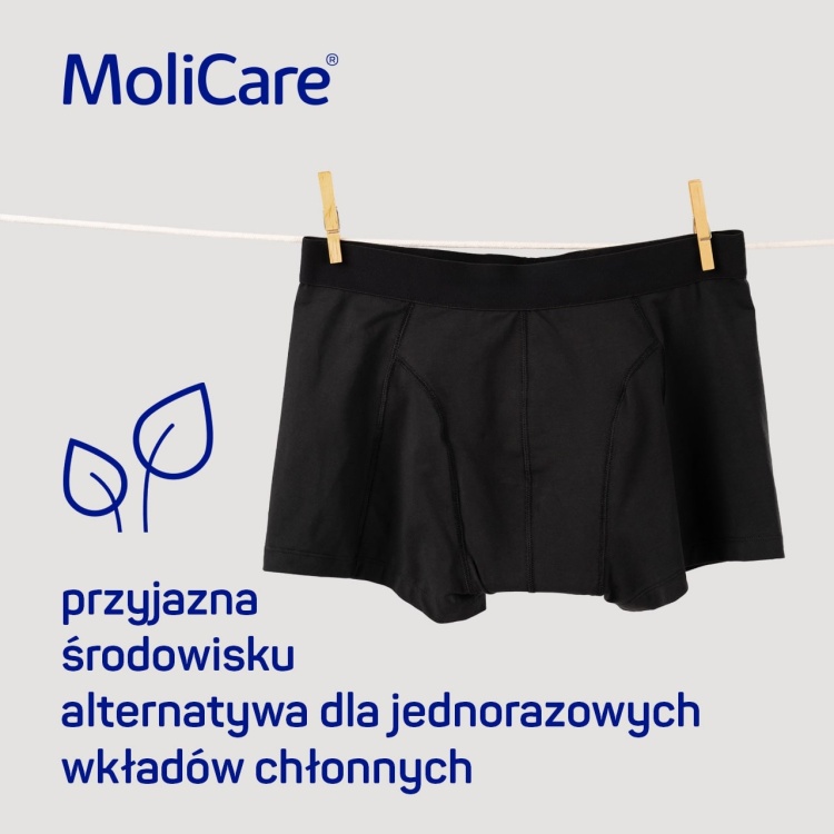 Higiena osób z problemem nietrzymania moczu - Bielizna chłonna MoliCare® dla kobiet i mężczyzn